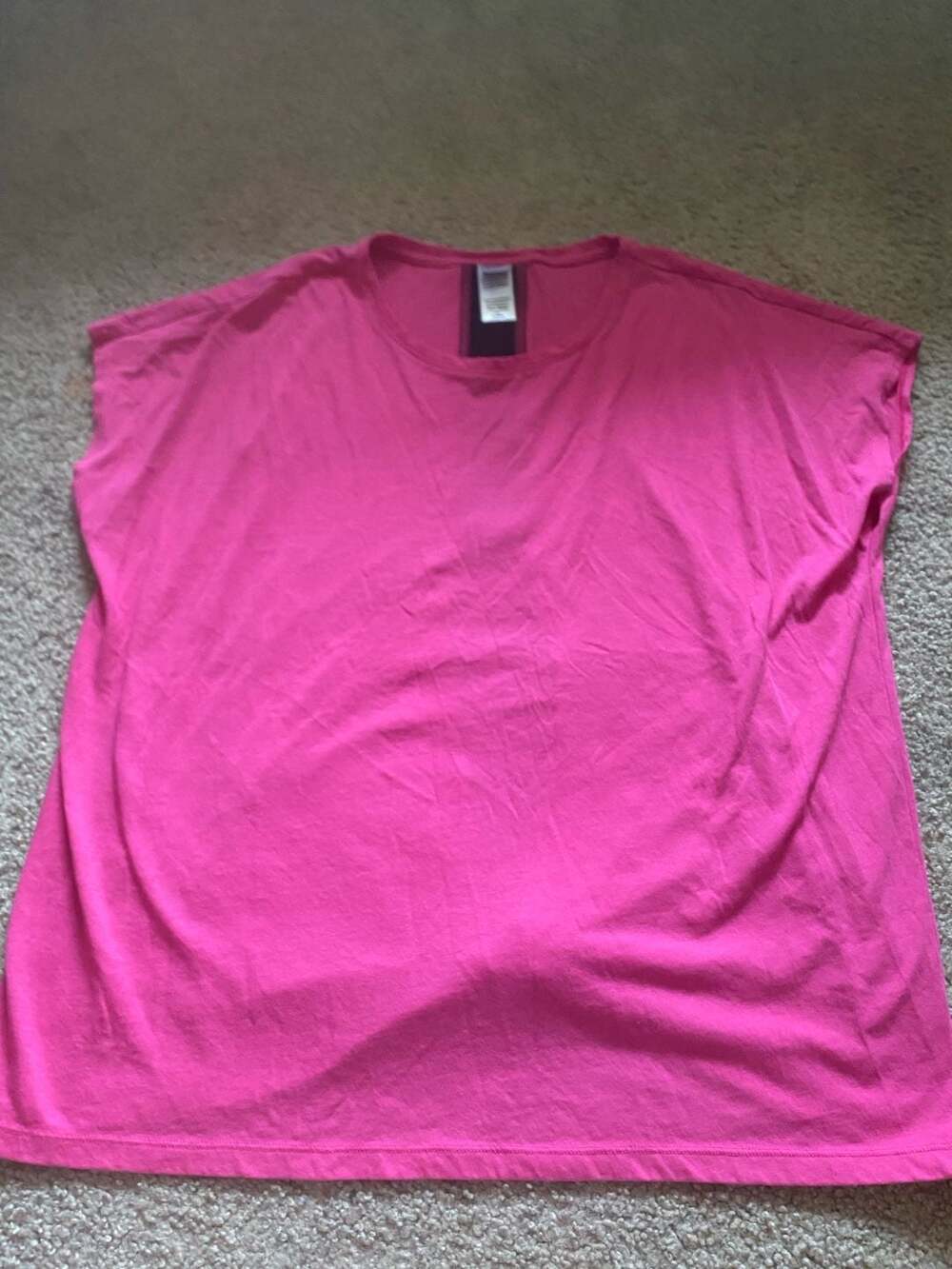 Victoria Sport Cap Sleeve Active Top Size M Pink